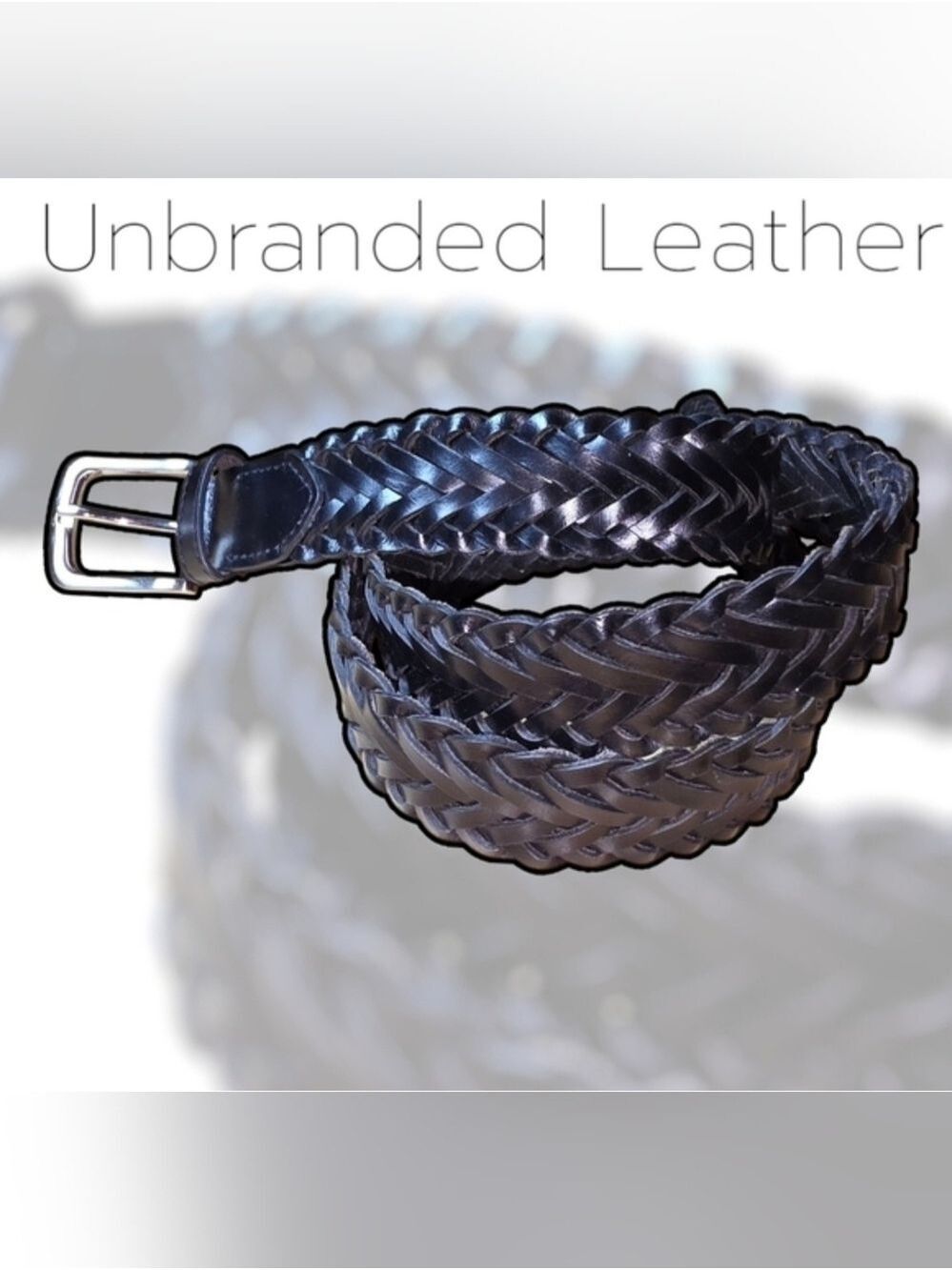 Black Genuine Leather Belt #BLT6